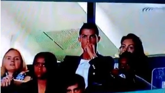 Cristiano en un partido del Sporting de Portugal Cristiano en un partido del Sporting de Portugal