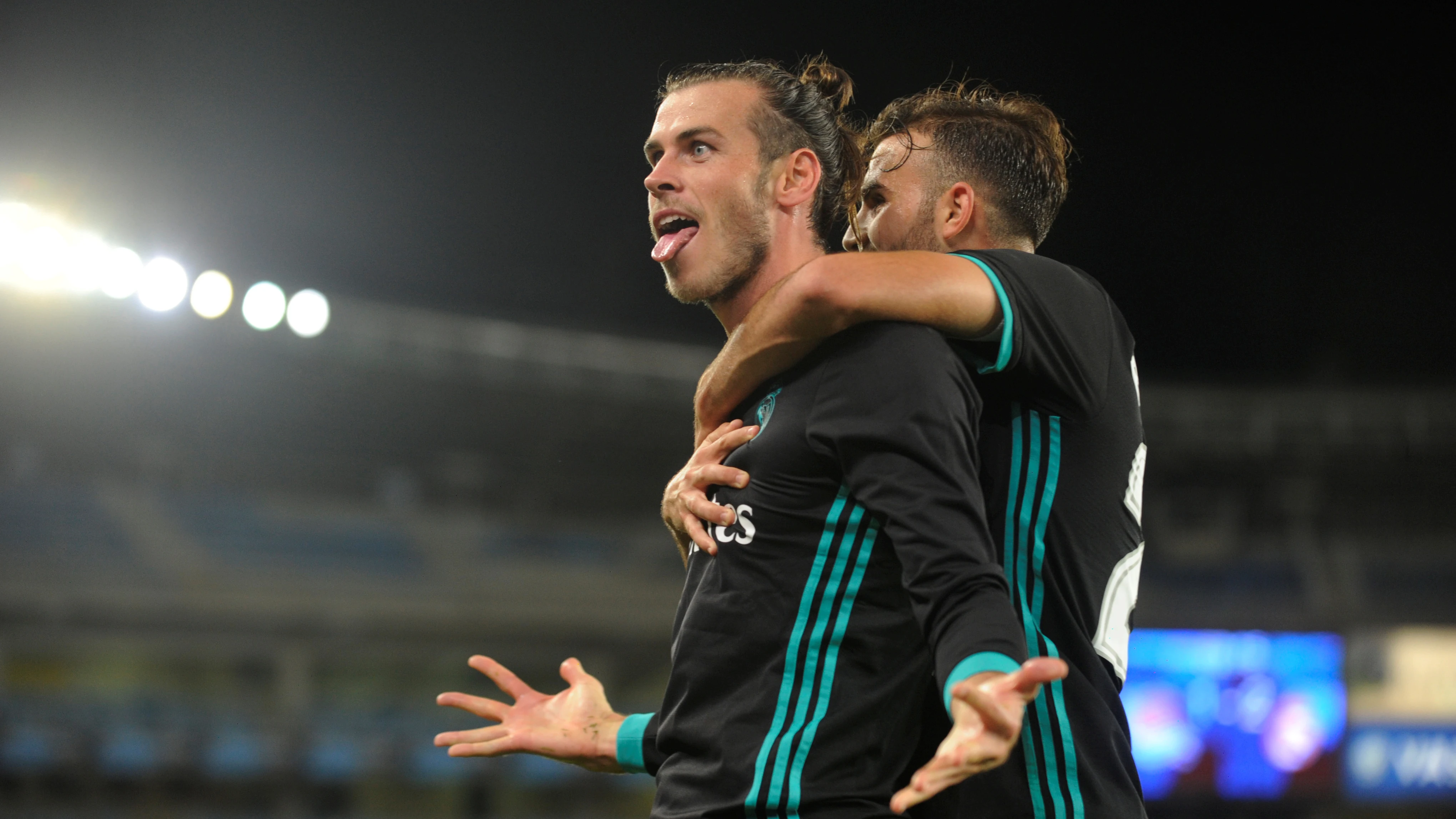 Bale celebrando el gol ante la Real Sociedad Bale celebrando el gol ante la Real Sociedad