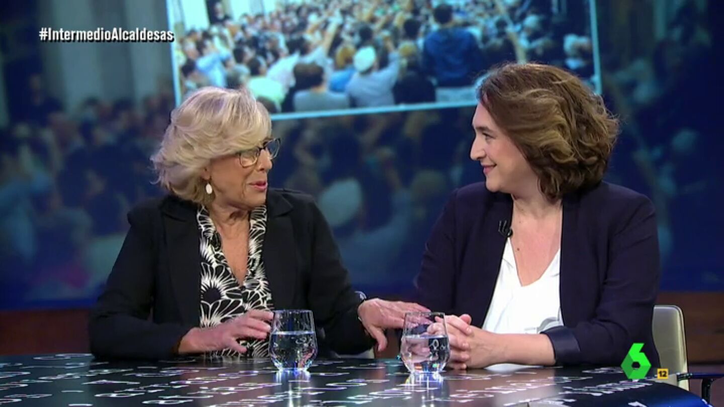 Manuela Carmena y Ada Colao en El Intermedio