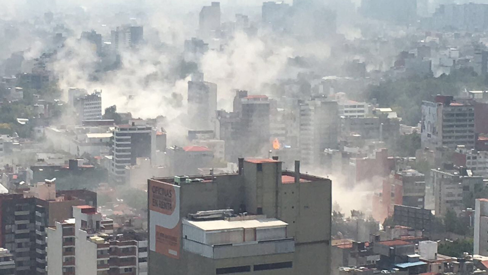 Ciudad de México envuelta en el caos