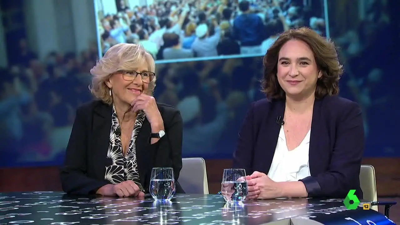 Manuela Carmena y Ada Colau en El Intermedio