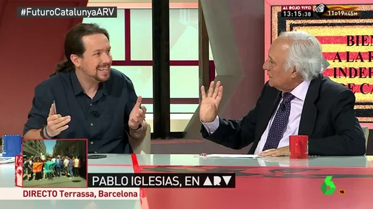 El debate entre Pablo Iglesias y Raúl del Pozo: "El PP es el partido que más ha violado la Constitución" El debate entre Pablo Iglesias y Raúl del Pozo: "El PP es el partido que más ha violado la Constitución"