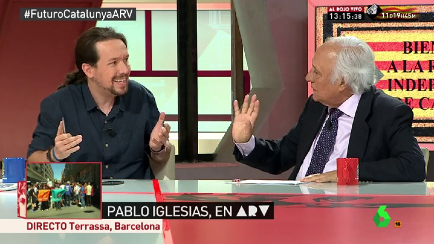 El debate entre Pablo Iglesias y Ra&uacute;l del Pozo: "El PP es el partido que m&aacute;s ha violado la Constituci&oacute;n"