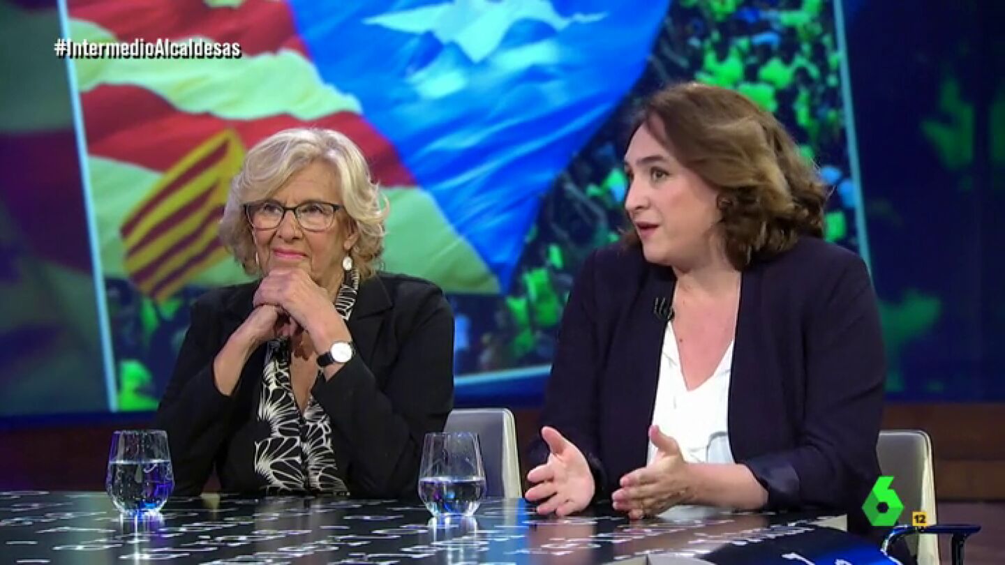 Manuela Carmena y Ada Colau