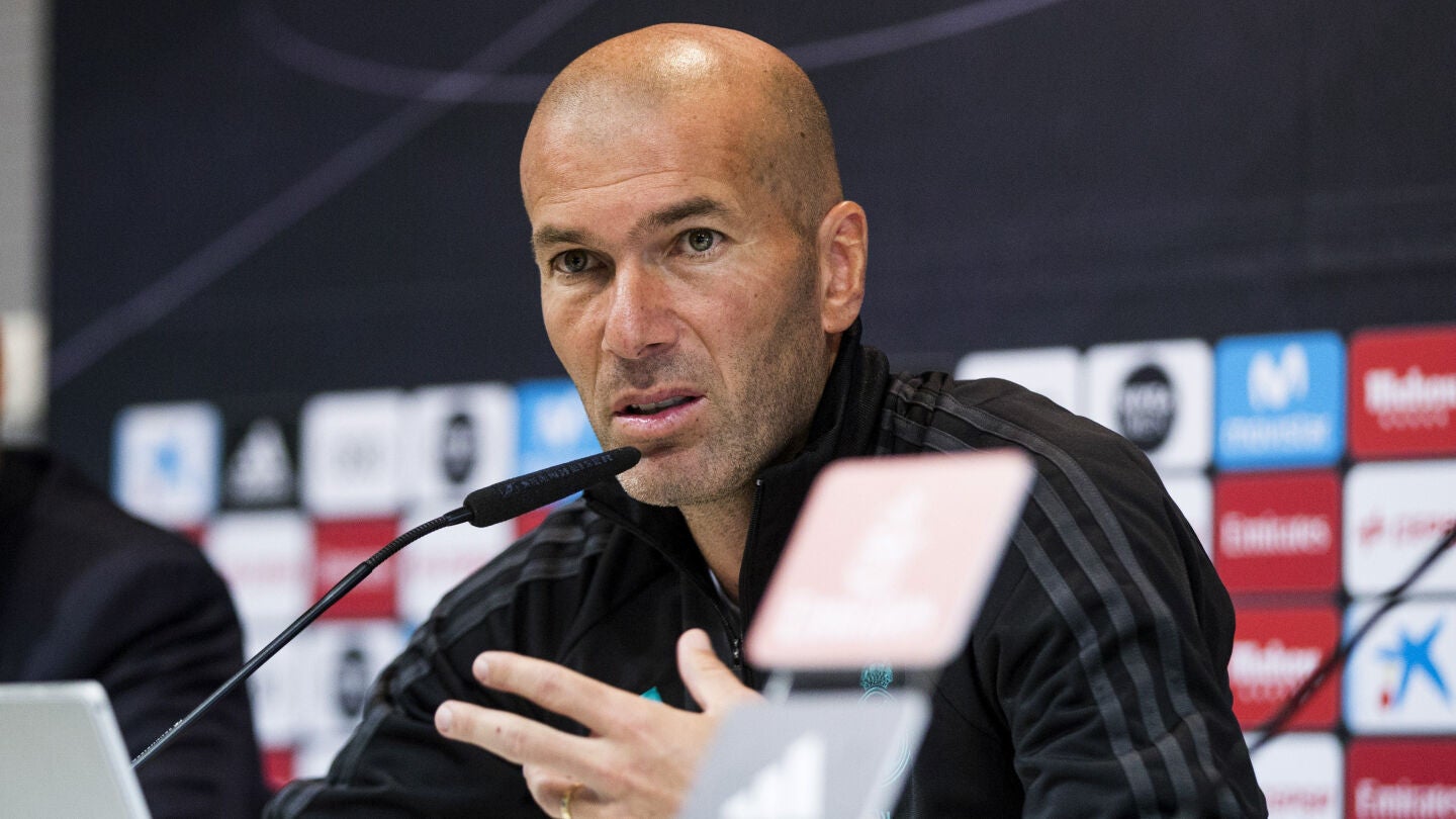 Zidane en rueda de prensa