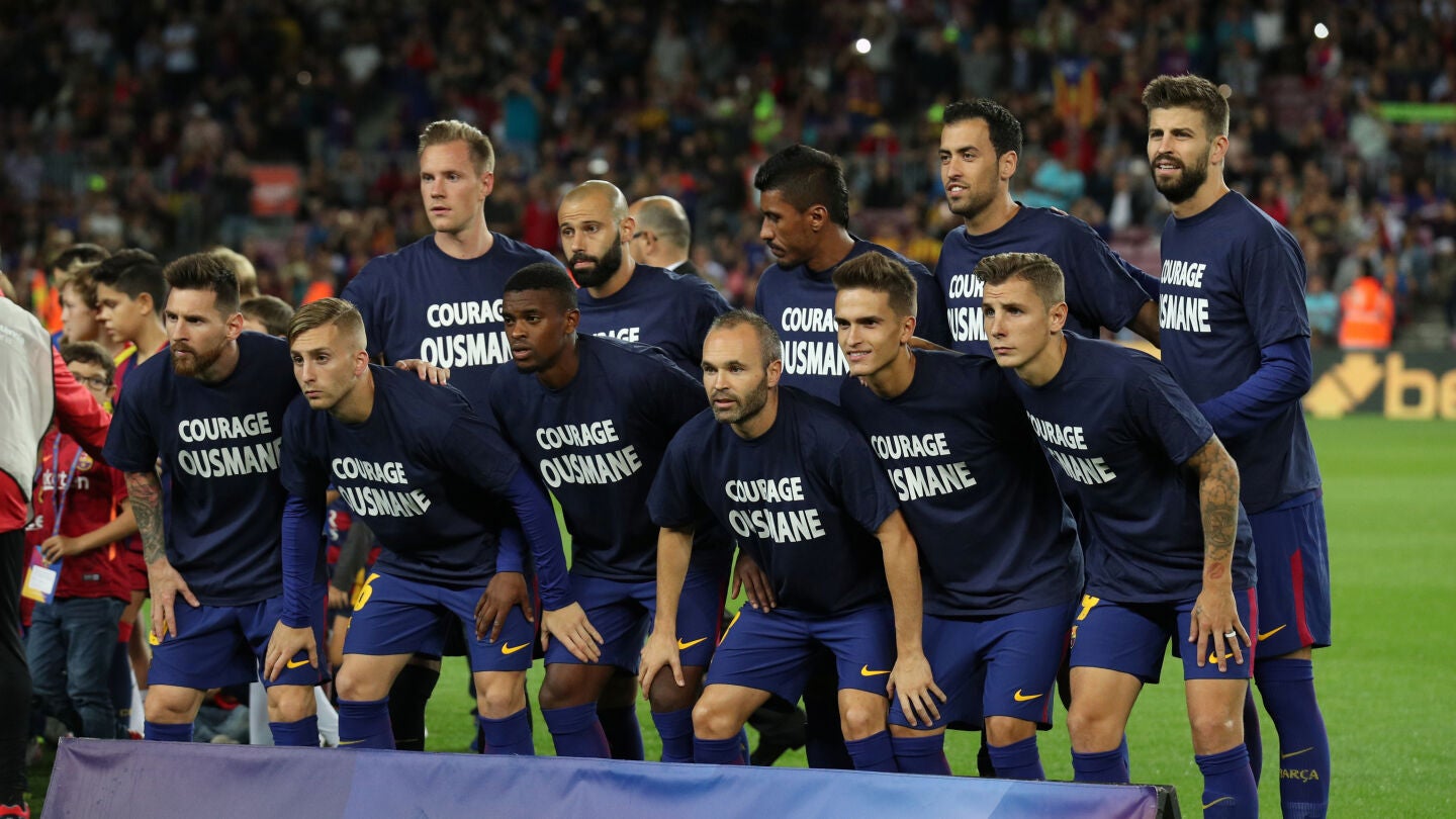 El Barcelona muestra su apoyo a Dembel&eacute;