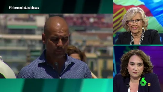 Manuela Carmena, Ada Colau y Pep Guardiola Manuela Carmena, Ada Colau y Pep Guardiola