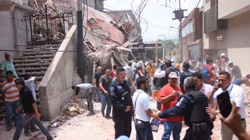Caos en México tras el derrumbe de varios edificios por el terremoto