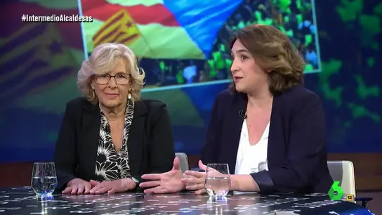 Manuela Carmena y Ada Colau, en El Intermedio Manuela Carmena y Ada Colau, en El Intermedio