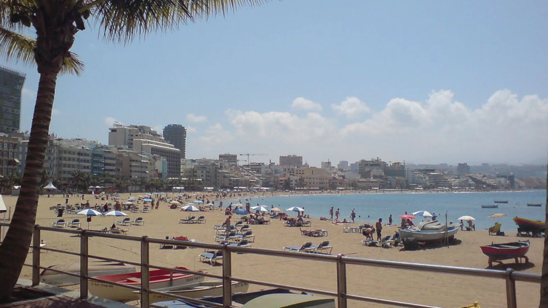 Playa de las Canteras en Las Palmas de Gran Canaria
