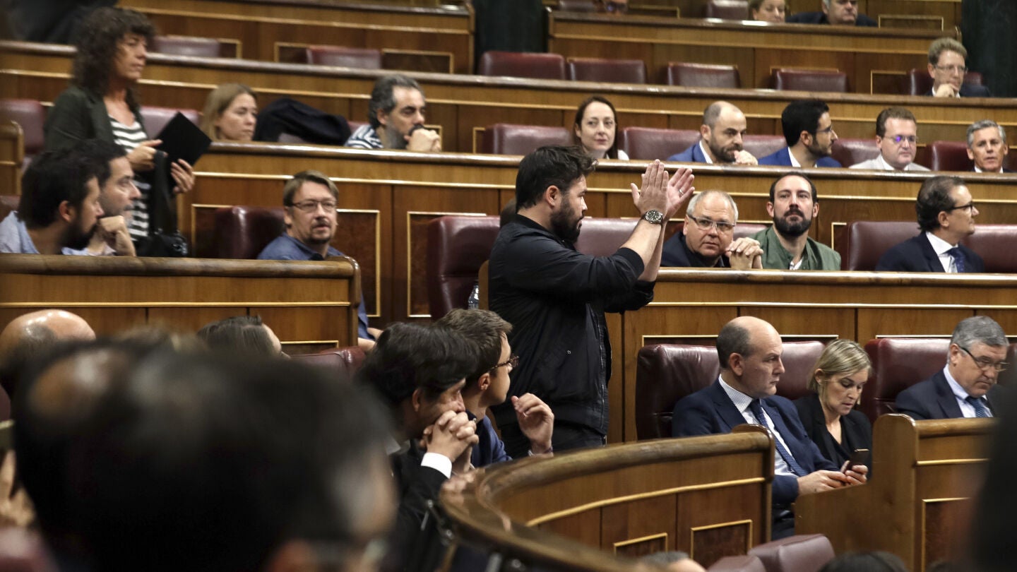 Gabriel Rufi&aacute;n, diputado de ERC, en el Congreso