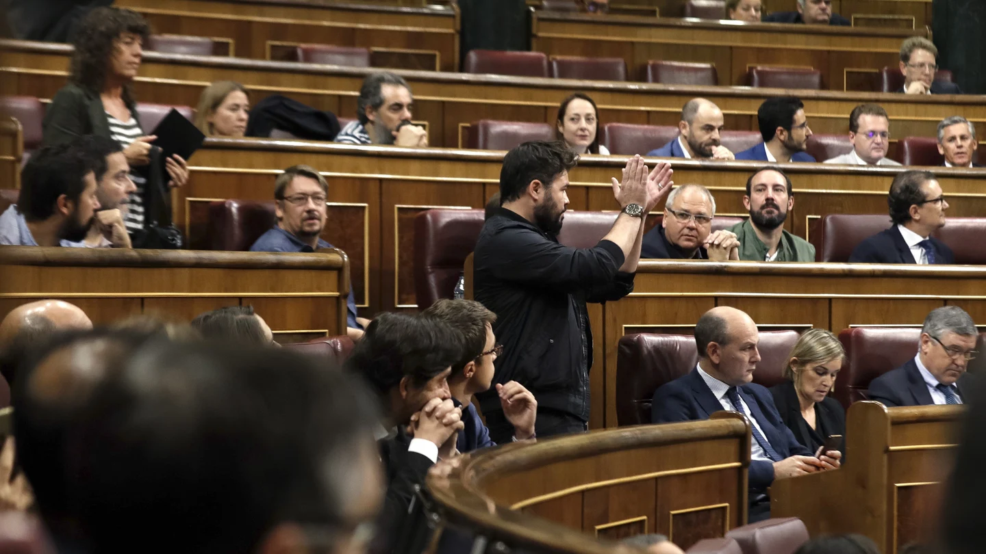 Gabriel Rufián, diputado de ERC, en el Congreso Gabriel Rufián, diputado de ERC, en el Congreso