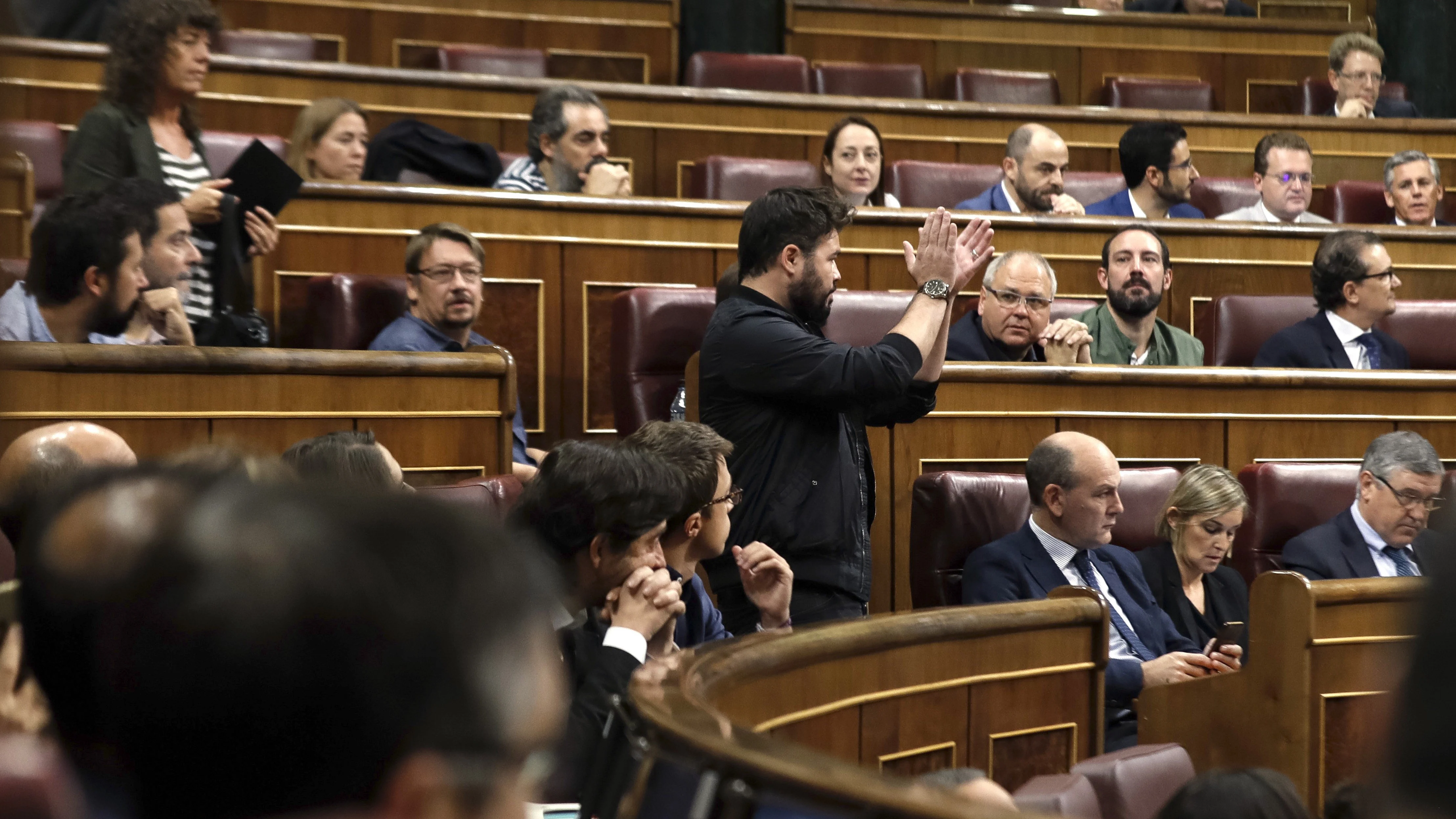 Gabriel Rufián, diputado de ERC, en el Congreso