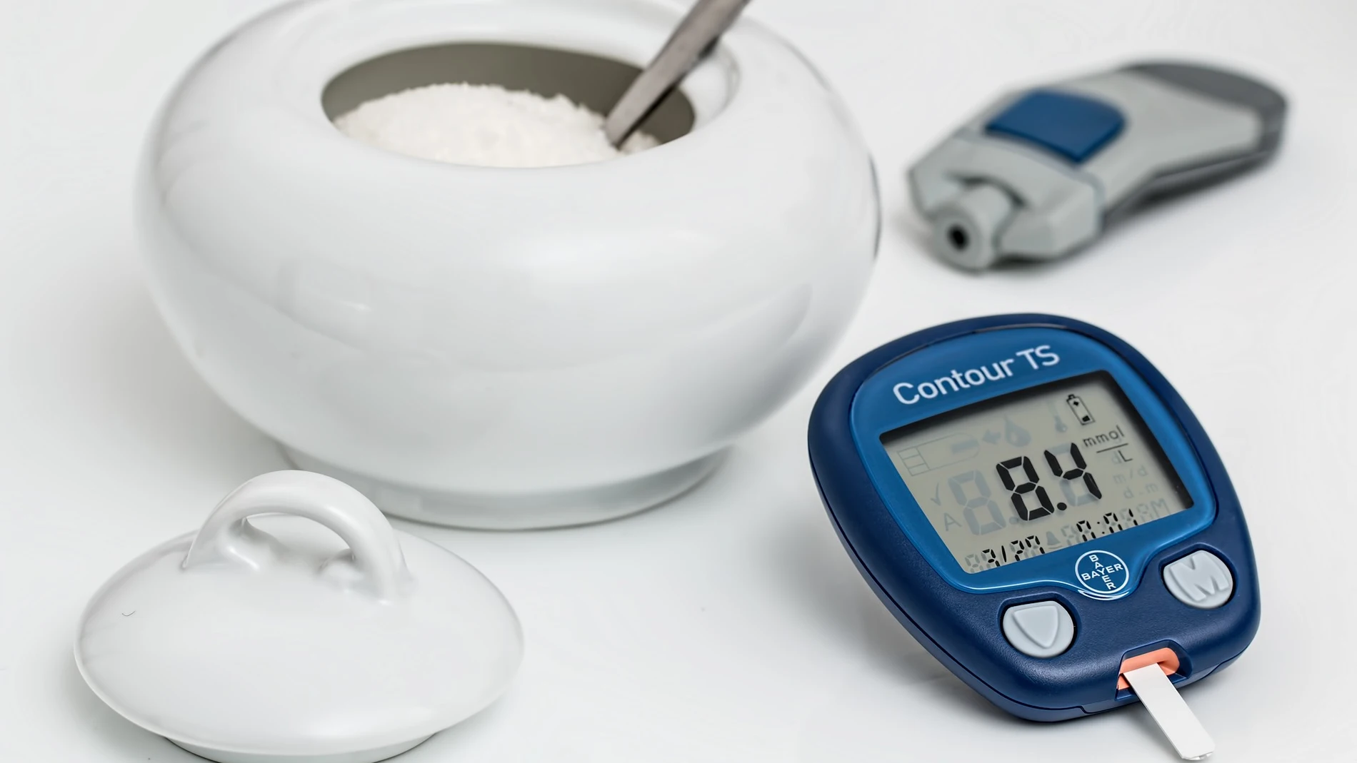 Foto de un dispositivo para medir la diabetes