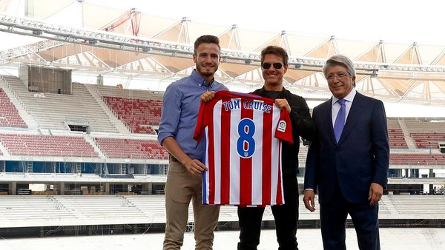 Tom Cruise en el Wanda Metropolitano Tom Cruise en el Wanda Metropolitano