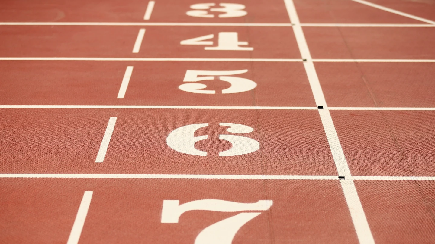 Una pista de atletismo Una pista de atletismo