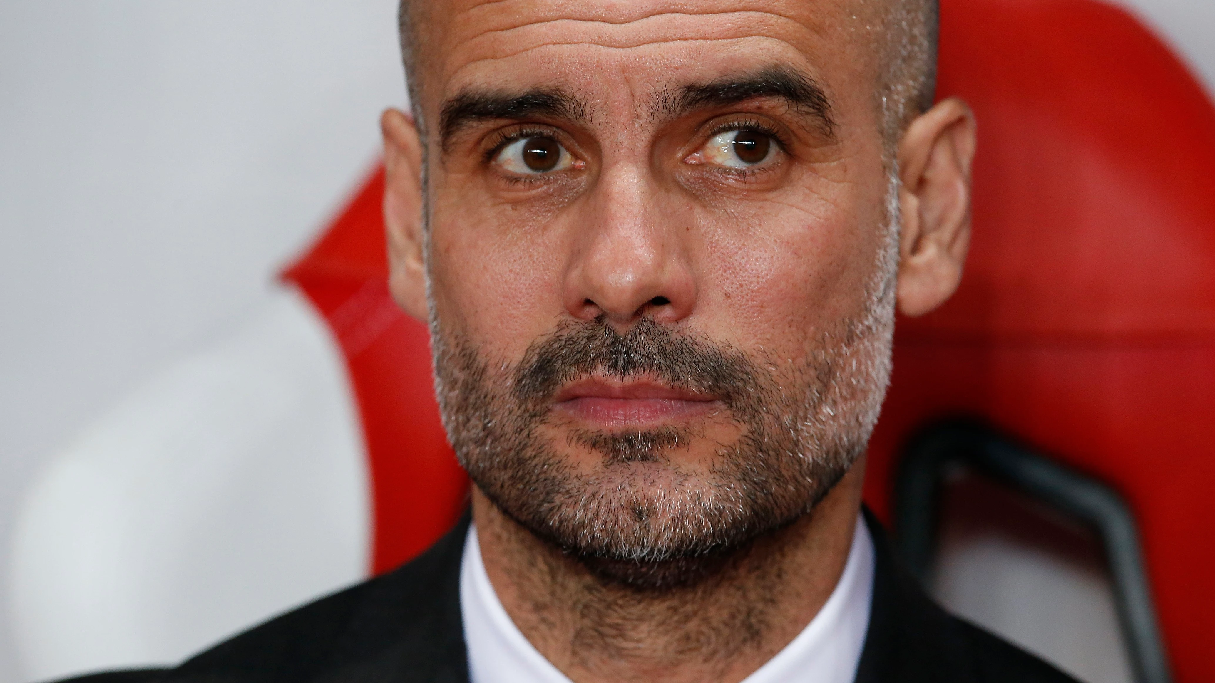 Guardiola durante una entrevista