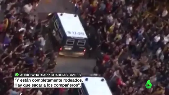 Mensaje de Whatsapp entre agentes de la Guardia Civil Mensaje de Whatsapp entre agentes de la Guardia Civil