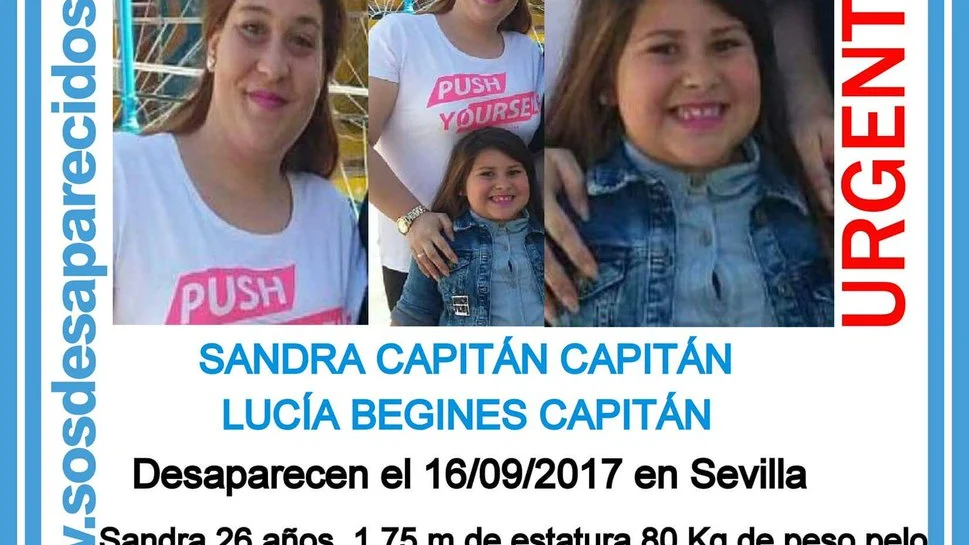 Sandra y Lucía, madre e hija desaparecidas en extrañas circunstancias en Sevilla