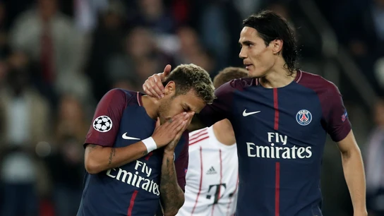 Cavani y Neymar en el duelo PSG - Bayern de Múnich Cavani y Neymar en el duelo PSG - Bayern de Múnich