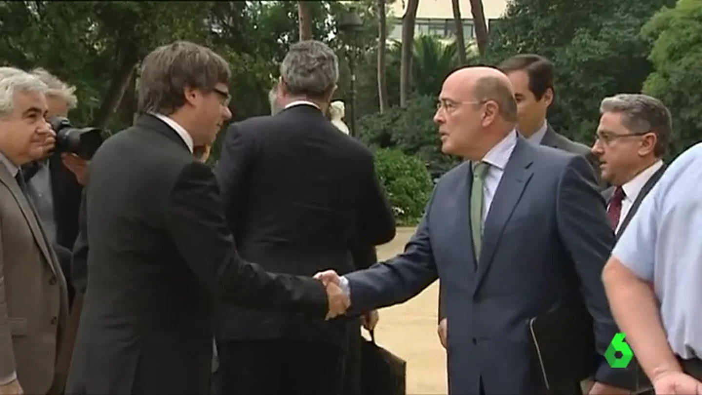 Carles Puigdemont antes de la reunión de la Junta de Seguridad Carles Puigdemont antes de la reunión de la Junta de Seguridad