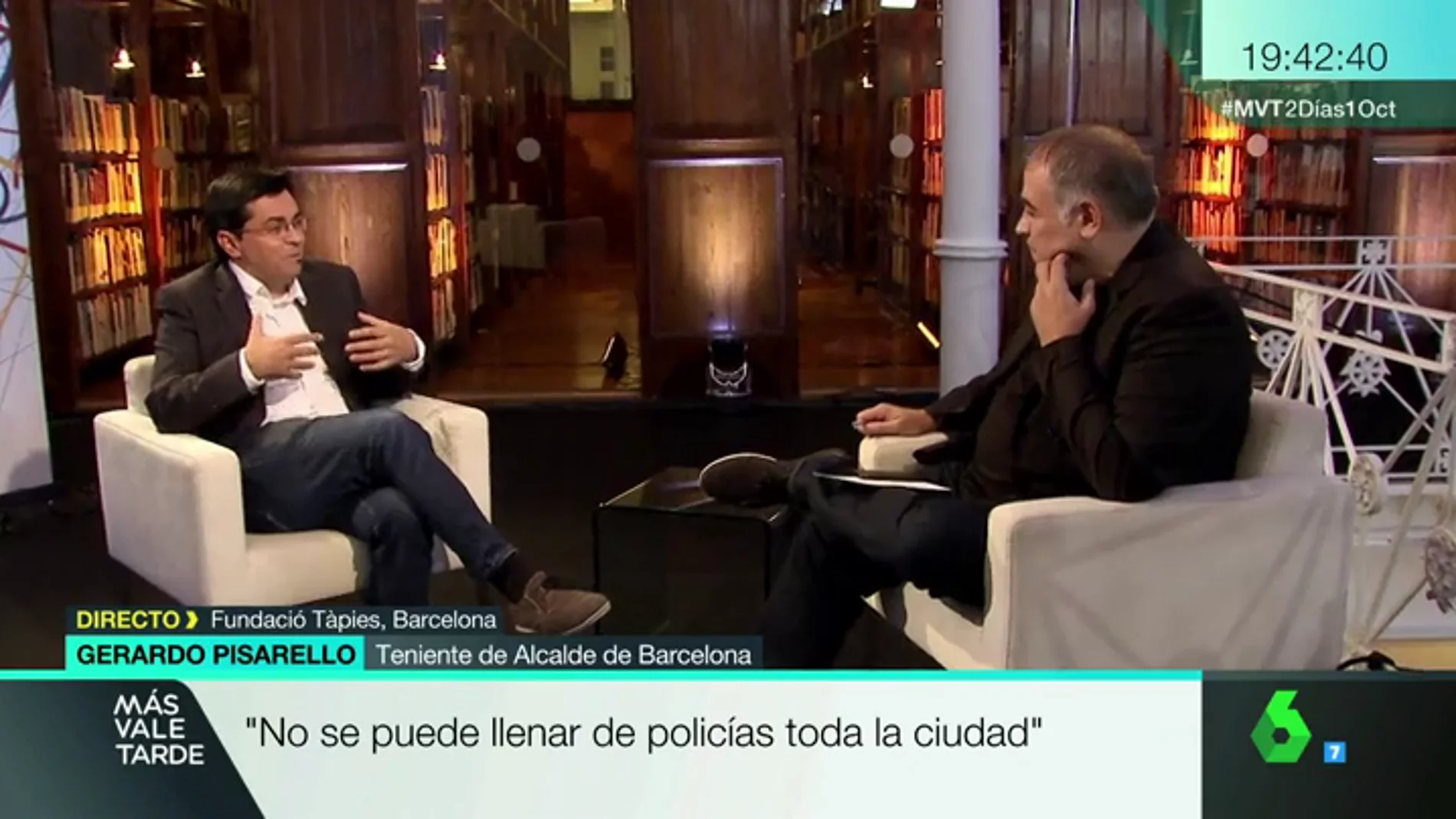 Pisarello: "No es el referéndum que Cataluña necesita, pero el Govern lo hace por el bloqueo del PP"