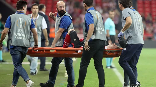 Iker Muniain lesionado Iker Muniain lesionado