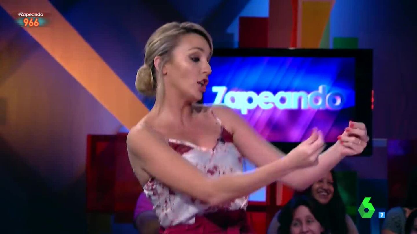Anna Simon baila en Zapeando