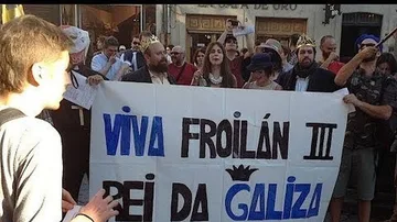 El Partido Froilanista, en una manifestación