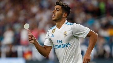 Marco Asensio con el Madrid