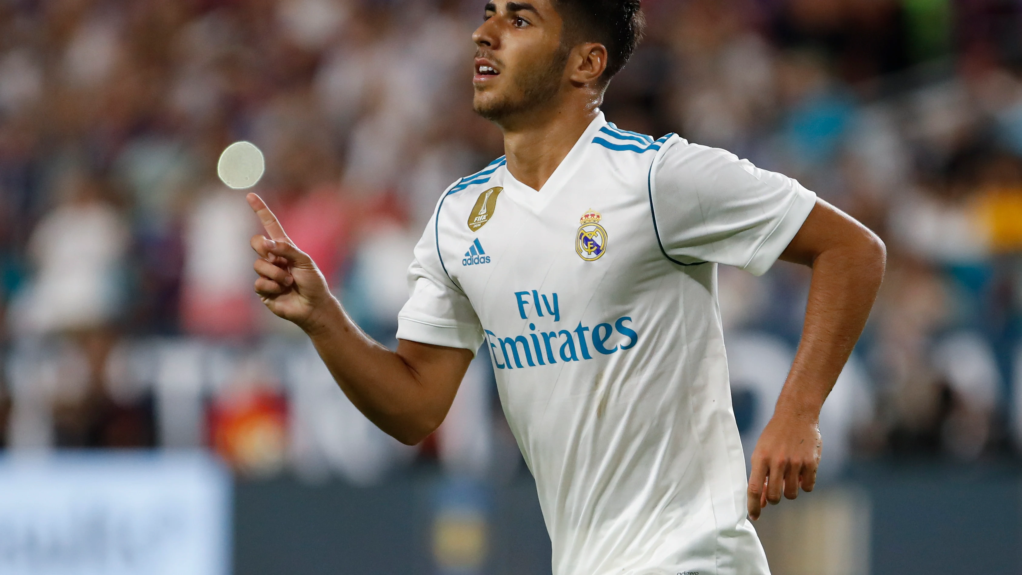 Marco Asensio con el Madrid