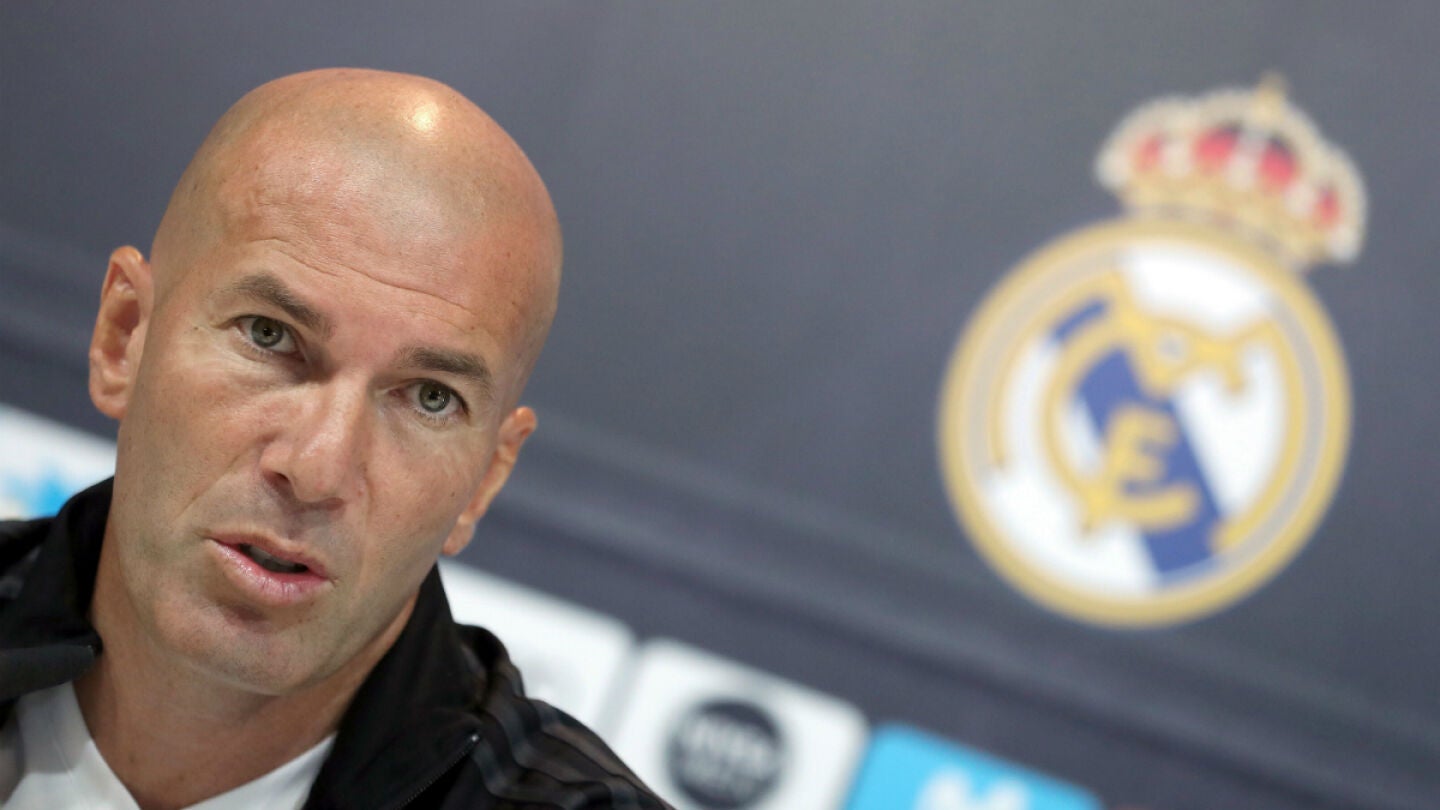 Zinedine Zidane, en rueda de prensa