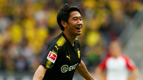 Kagawa celebra un gol con el Borussia Dortmund Kagawa celebra un gol con el Borussia Dortmund