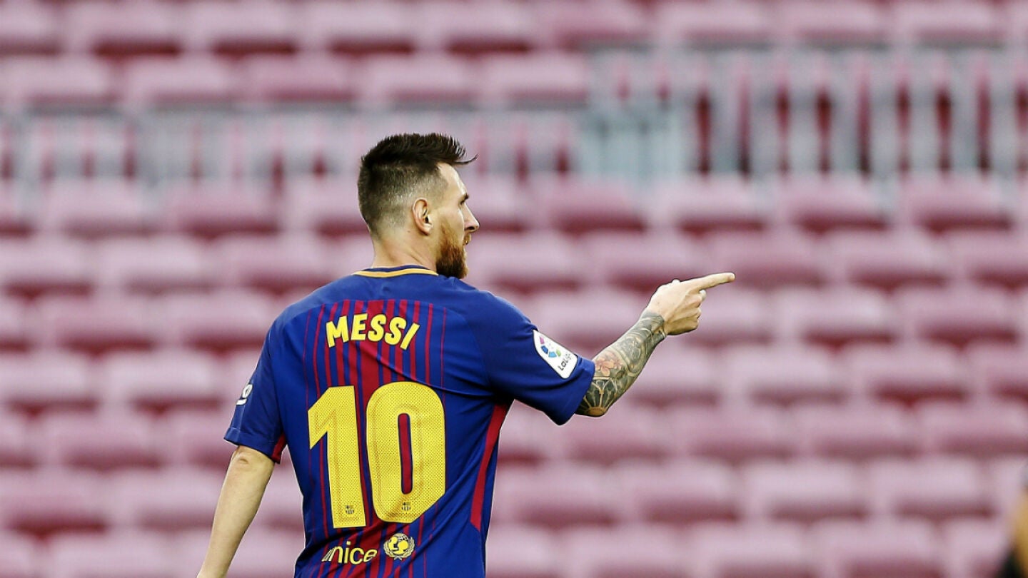 Messi celebra un gol