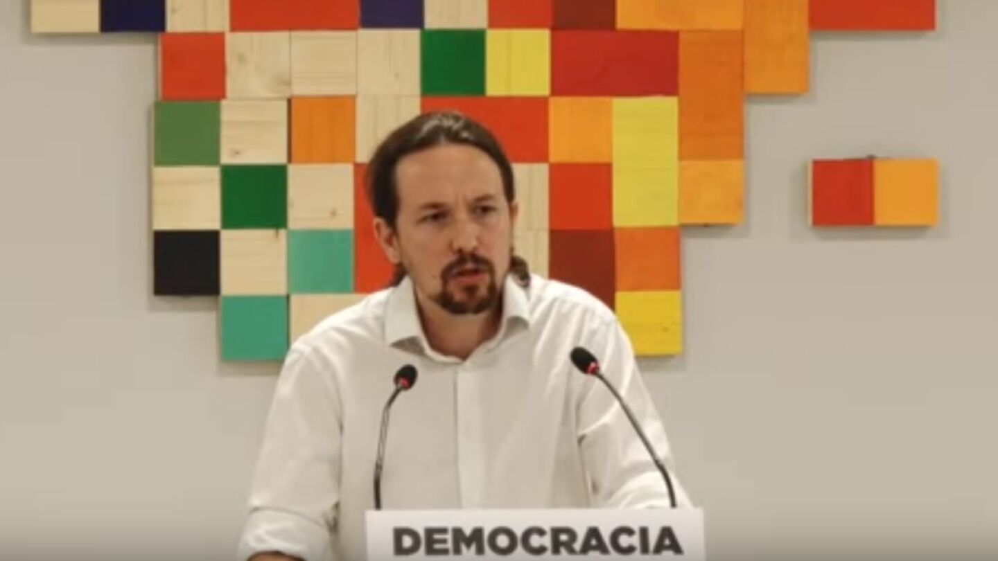 El l&iacute;der de Podemos, Pablo Iglesias