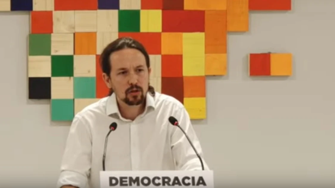 El líder de Podemos, Pablo Iglesias