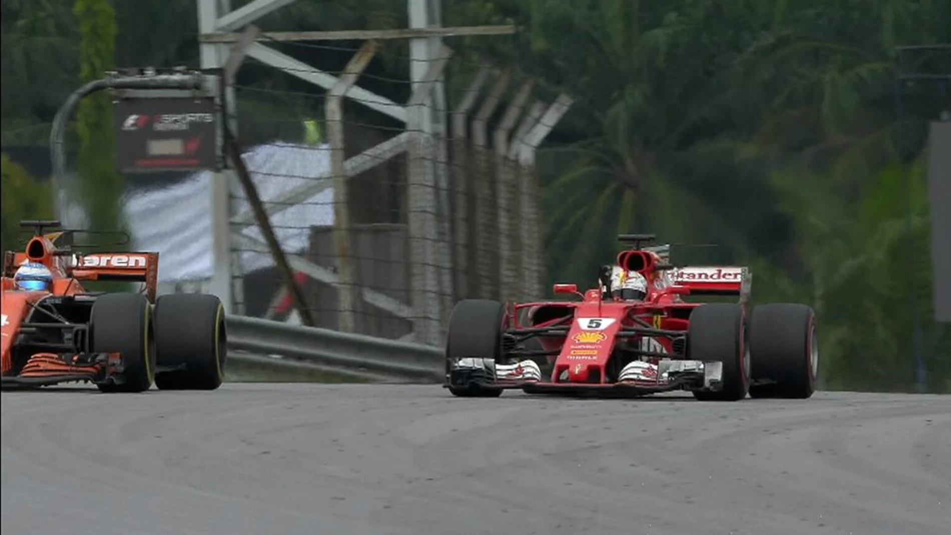 Vettel, contra Alonso