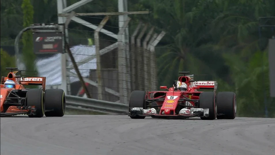 Vettel, contra Alonso