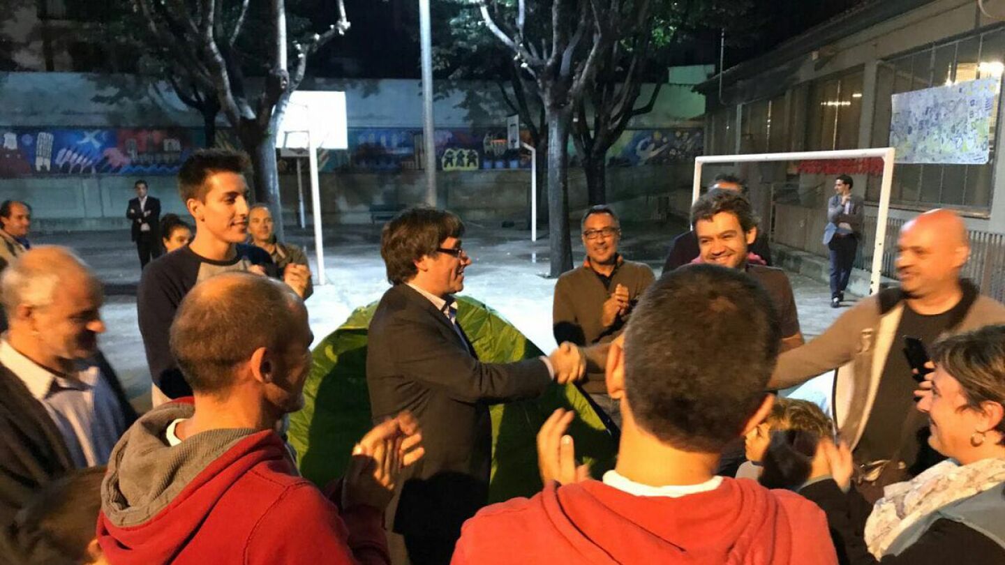 Carles Puigdemont, president de la Generalitat, en Girona