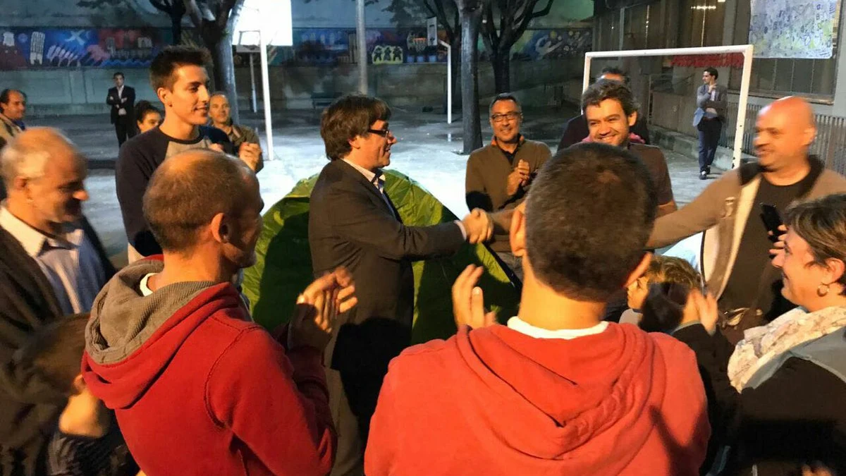 Carles Puigdemont, president de la Generalitat, en Girona