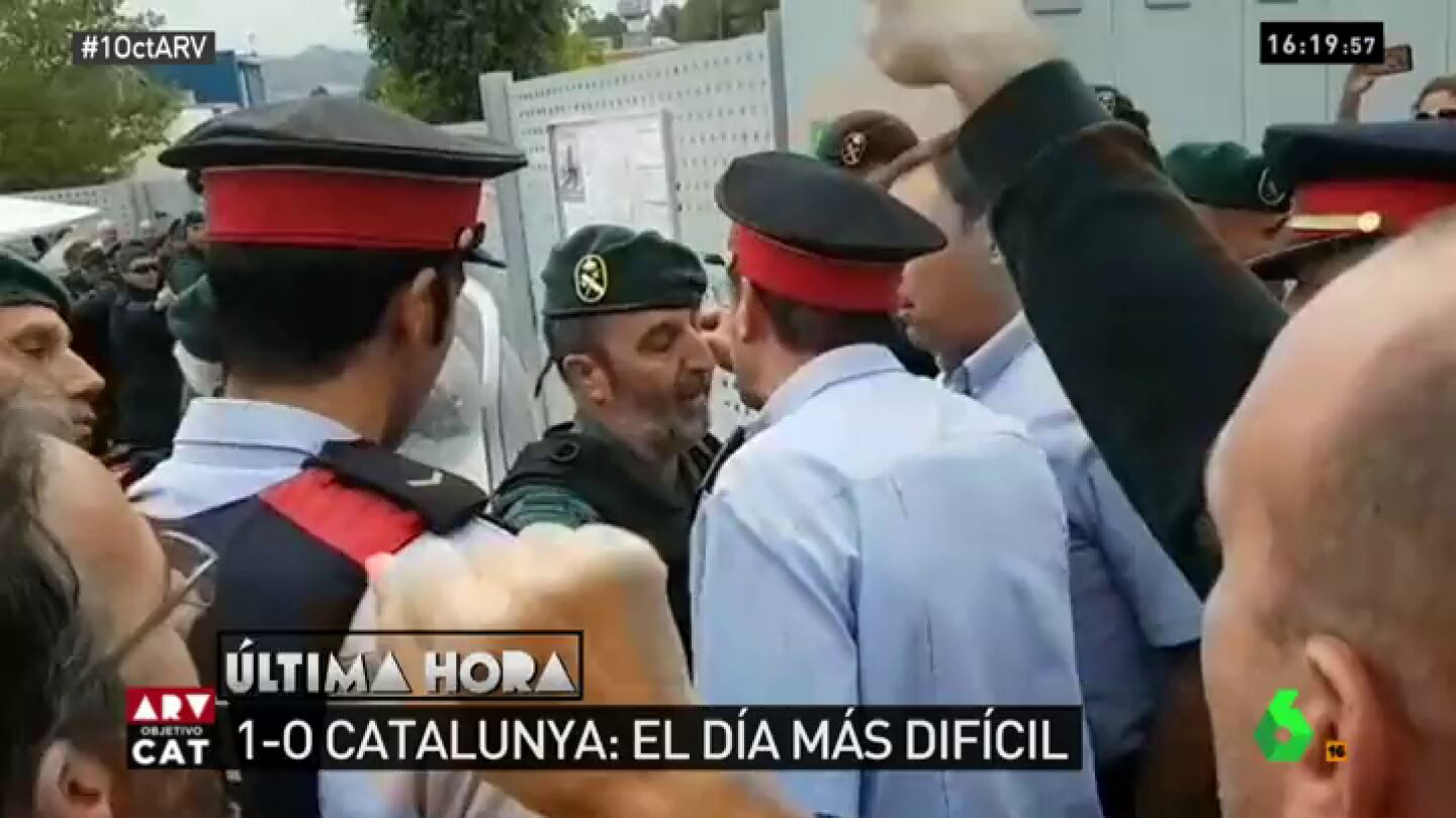 Enfrentamiento entre un guardia civil y un mosso