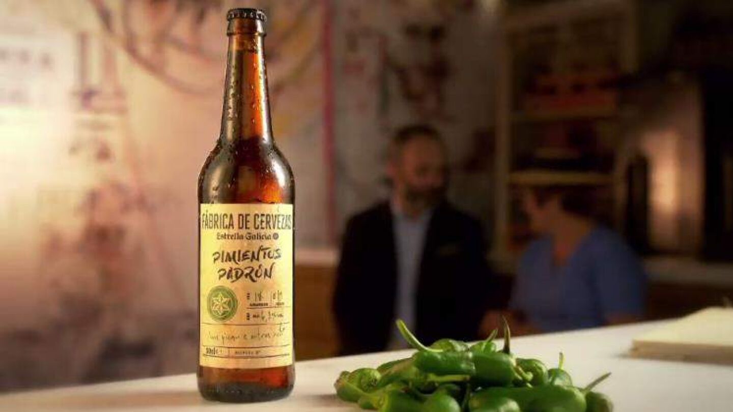 Cerveza de pimientos del padr&oacute;n