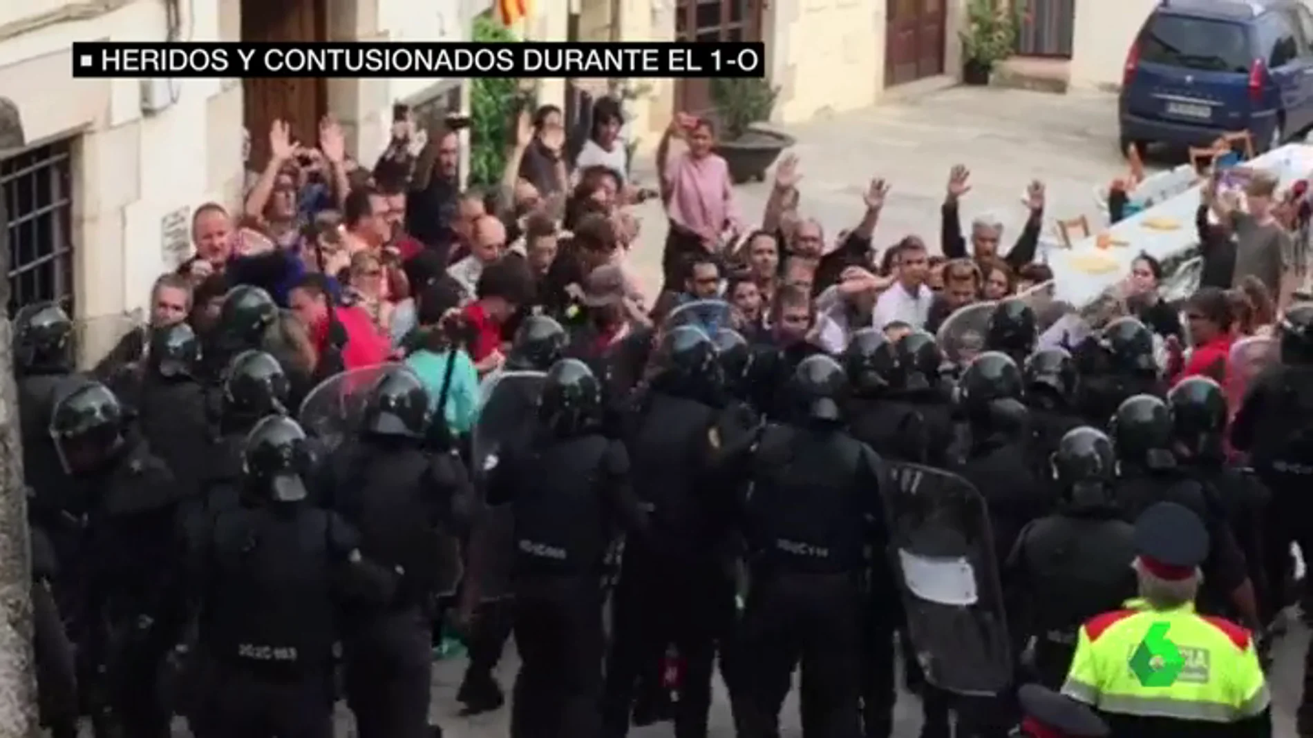 Denuncian la brutalidad policial en Aiguaviva, un pueblo de Girona