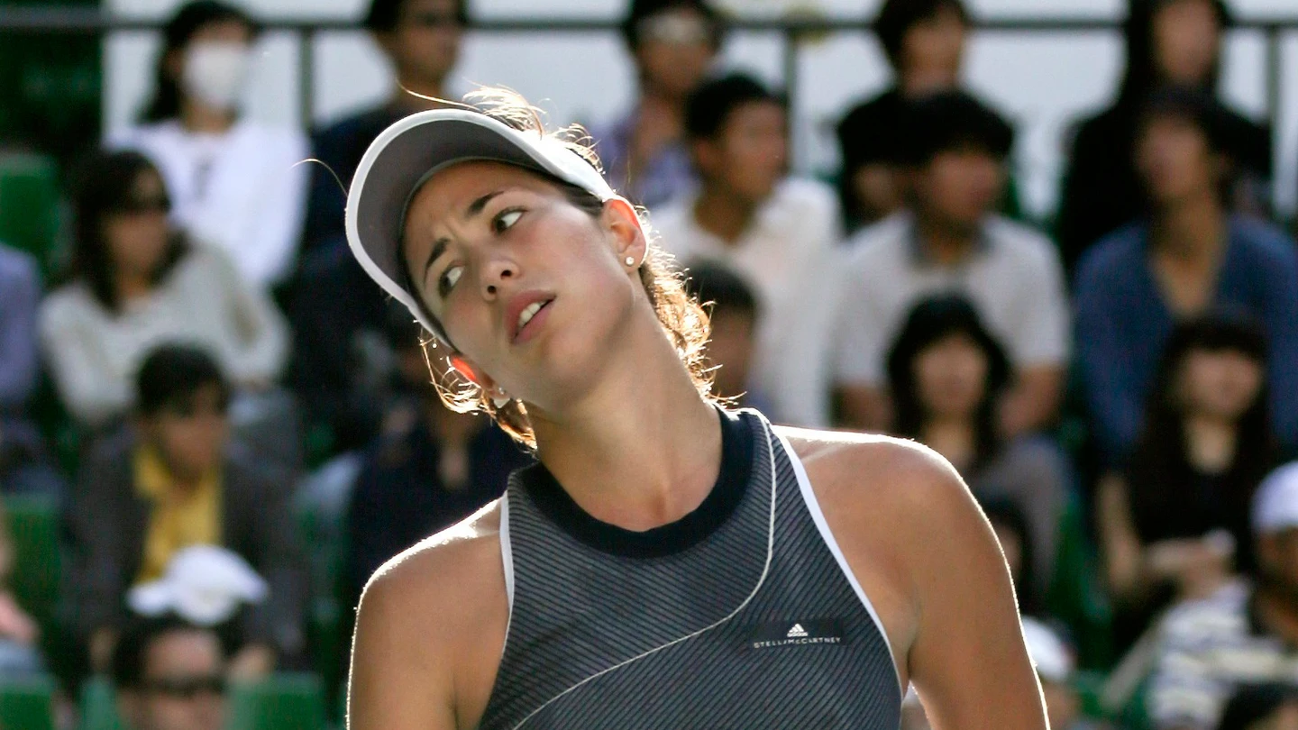 Garbiñe Muguruza se lamenta en un partido Garbiñe Muguruza se lamenta en un partido
