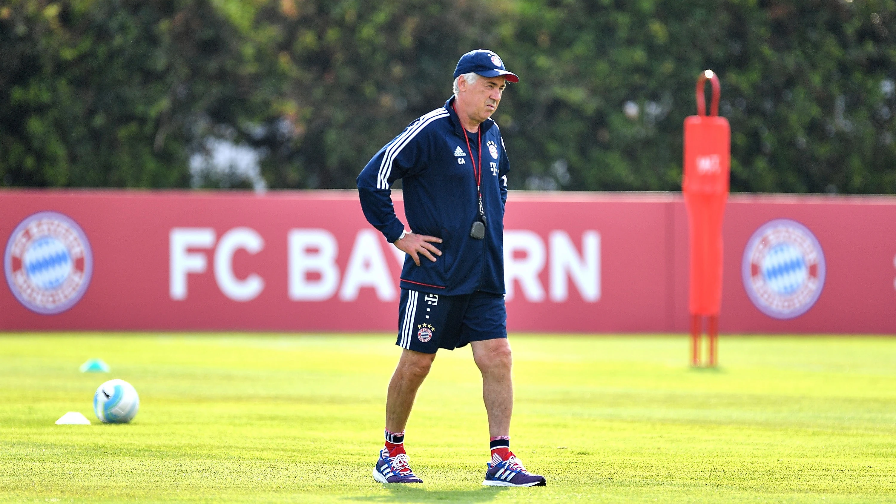 Carlo Ancelotti, durante un entrenamiento en su etapa en el Bayern Carlo Ancelotti, durante un entrenamiento en su etapa en el Bayern