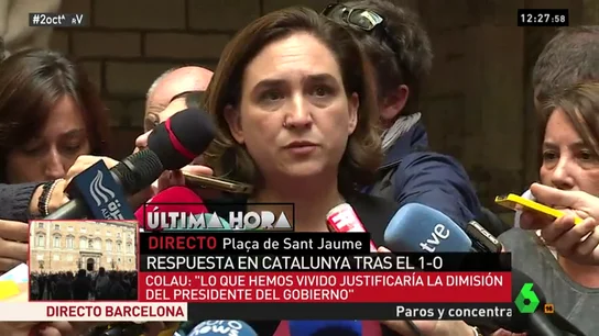 La alcaldesa de Barcelona, Ada Colau La alcaldesa de Barcelona, Ada Colau
