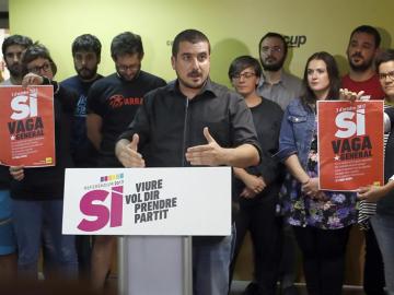 El portavoz del Secretariado Nacional de la CUP, Quim Arrufat El portavoz del Secretariado Nacional de la CUP, Quim Arrufat
