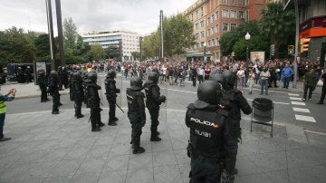 Policía durante el referéndum del 1-O