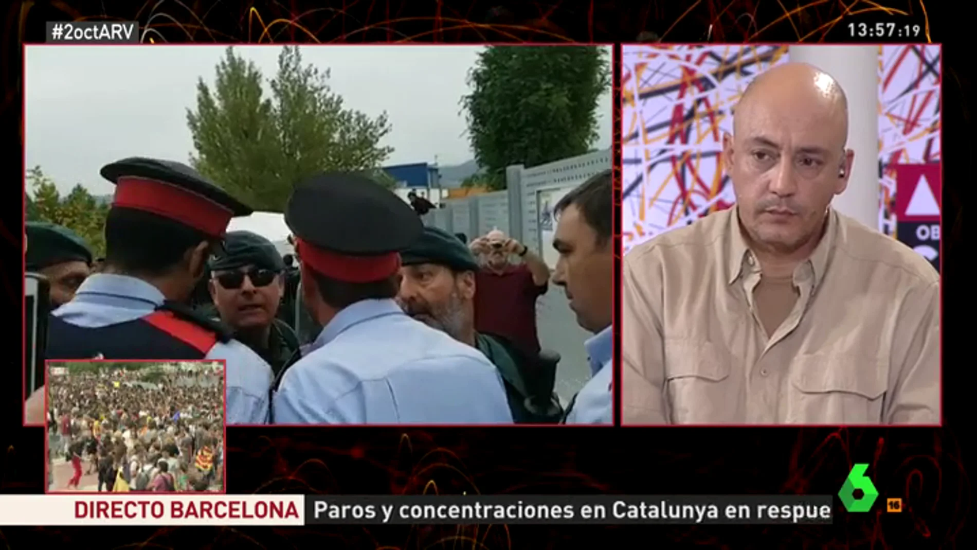 El portavoz del Sindicato de Policías de Cataluña, David Miquel
