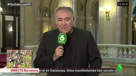 Antonio García Ferreras en el Parlament Antonio García Ferreras en el Parlament